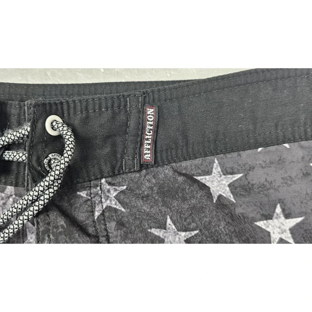Affliction Boardshorts Mens 33‎ Black American Flag Grunge Punk Y2k Swim Trunks